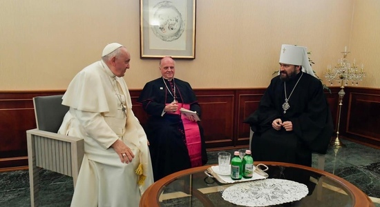 Митрополит Будапештский и Венгерский Иларион встретился с главой католической церкви Папой Римским Франциском
